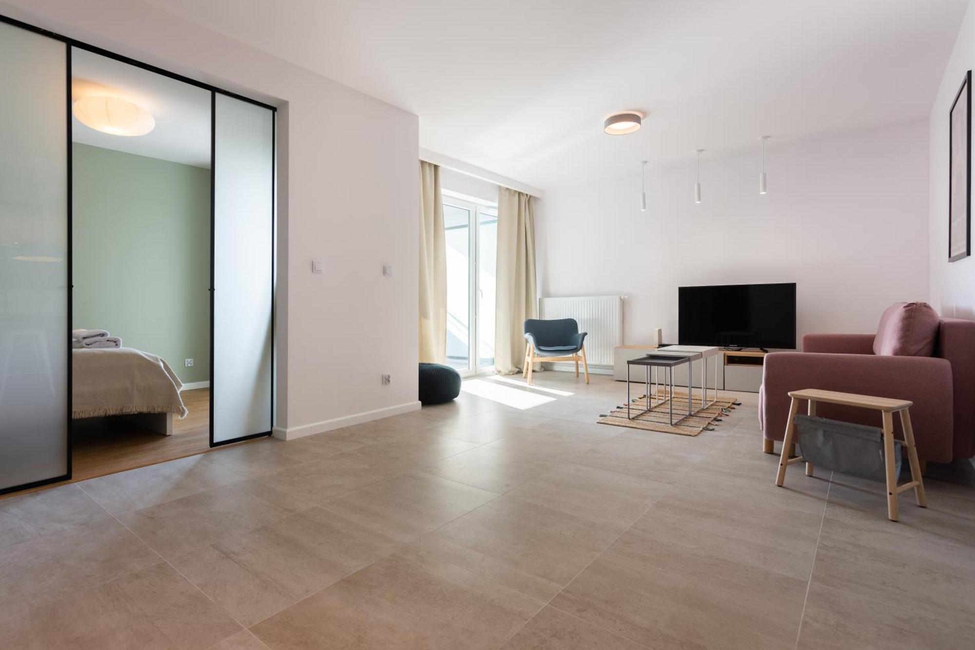 Przestronny Vermelo Parking Apartment